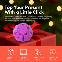 Speks Geode Gel-Filled Stress Ball in gift-ready packaging for a thoughtful present