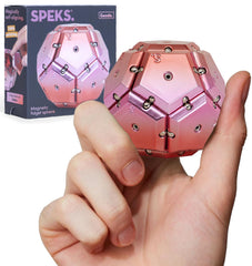 Speks Geode magnetic pieces ready to snap into intricate shapes for focus.