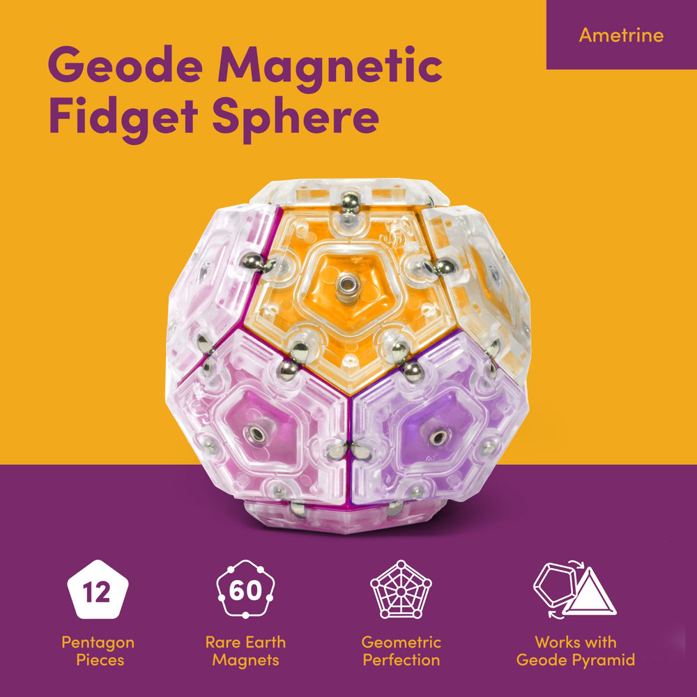 Speks Geode magnets snapping demonstrates instant satisfying sensory feedback during work.