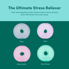 Speks Gump Jumbo Loop in unwind-friendly setting for sensory stimulation and relaxation.