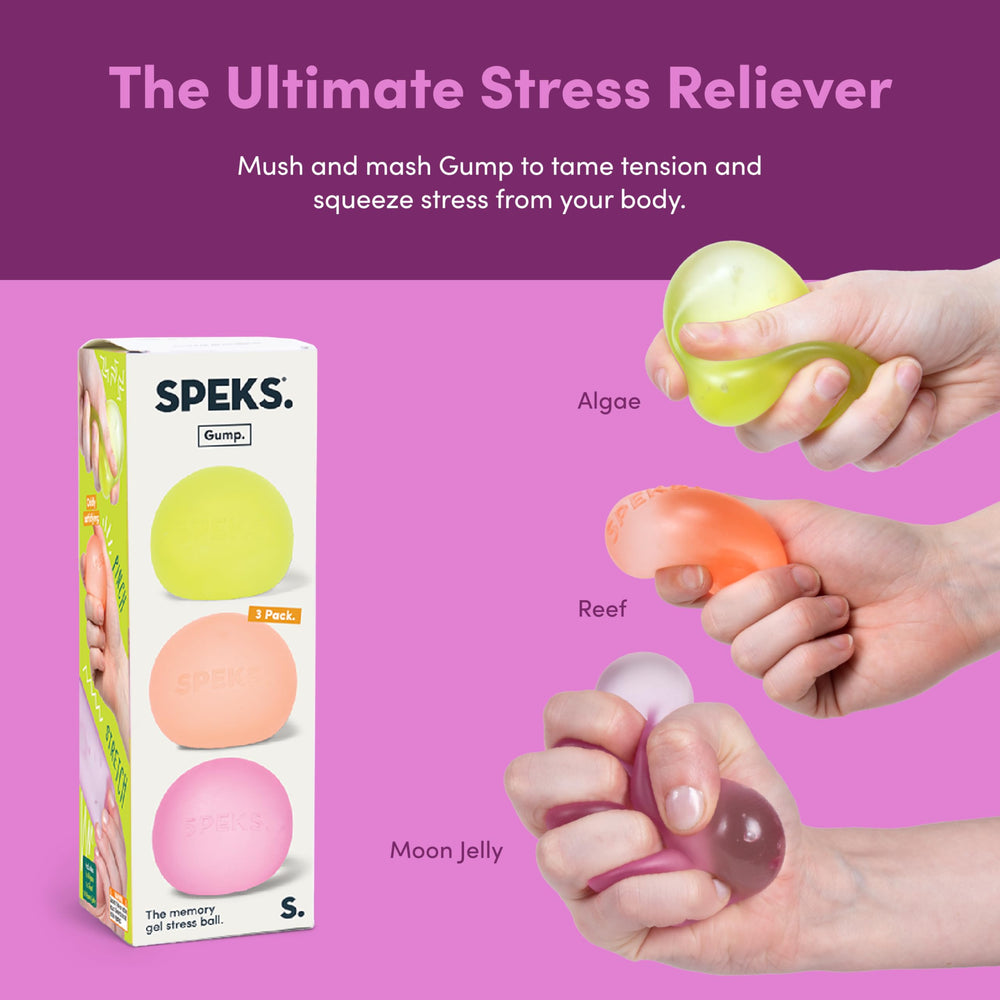 Speks Gump gift-ready packaging makes a thoughtful desk toy.