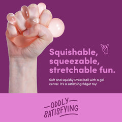 Speks Gump on desk highlights portable stress relief during work.