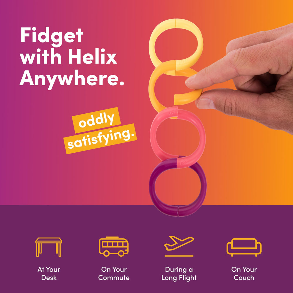 Speks Helix office relaxation tool for long study sessions.