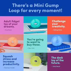 Speks Mini Gump Loop gel-filled stress ball gift packaging ready for gifting