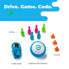 Sphero Mini blue coding app interface for drawing and coding projects
