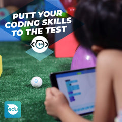 Sphero Mini Golf app control for driving and coding on screen