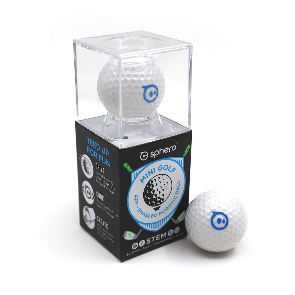 Sphero Mini Golf coding app offering block-based and JavaScript options