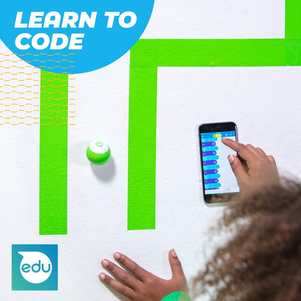 Sphero Mini Red cones and pins shown for obstacle course use.