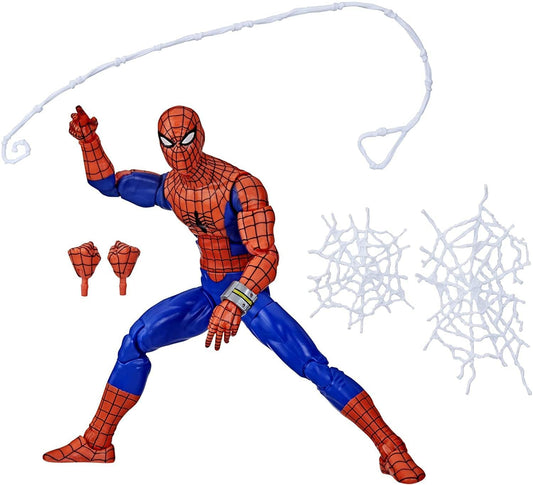 Spider-Man 60th Anniversary Japanese Spider-Man figure front view for display and collection.