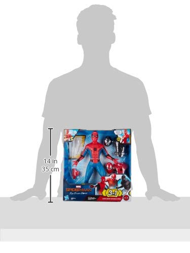 Spider-Man Far From Home movie-inspired deco adds authentic Marvel detail to any shelf.