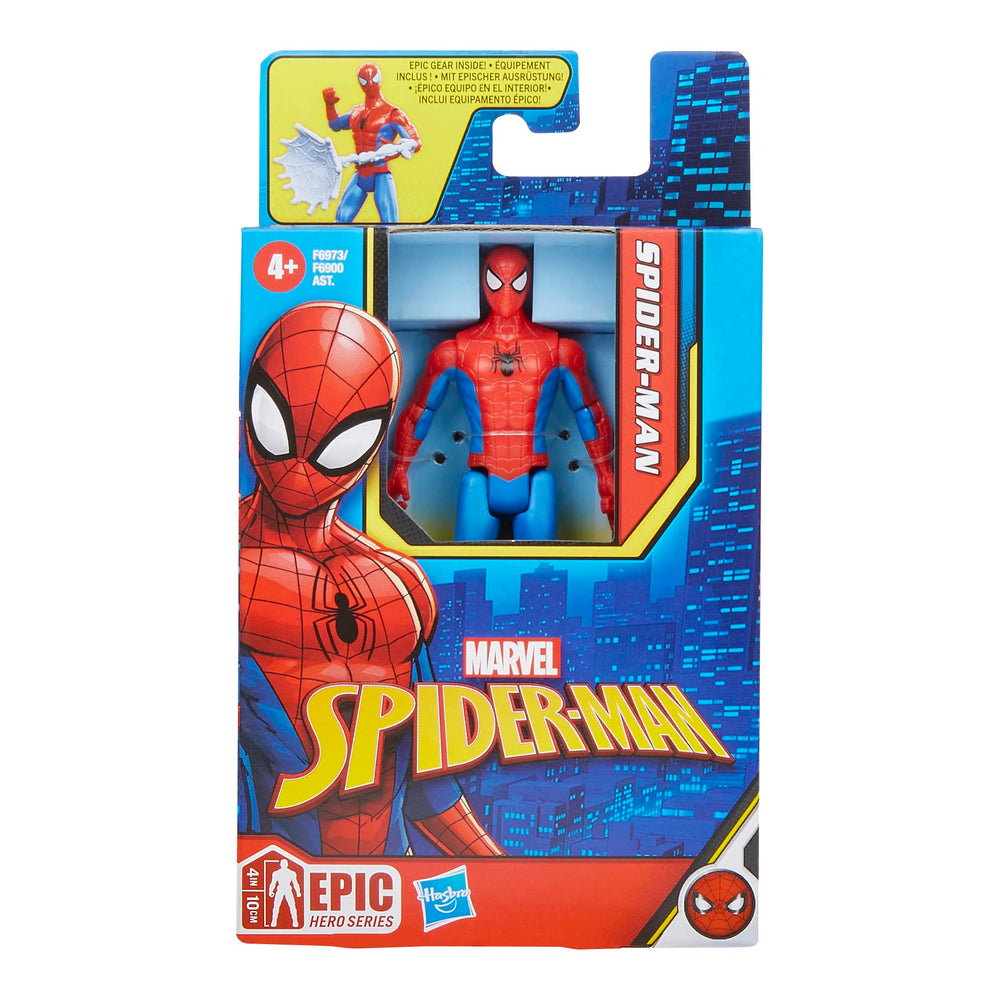 Spiderman hero-series figure with bold Marvel art for display.