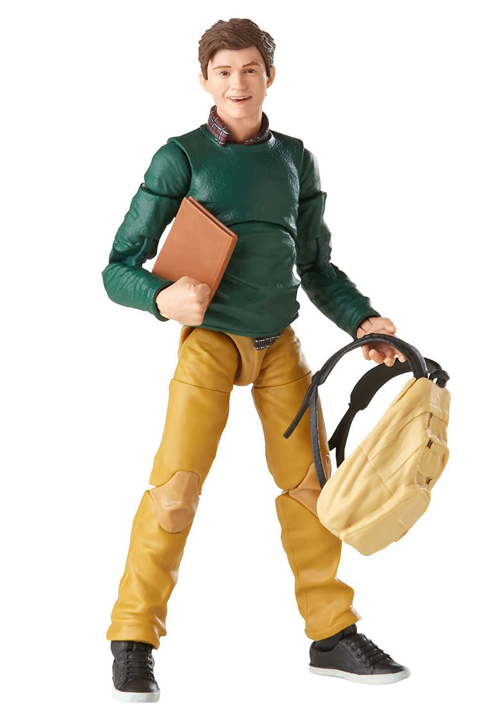 Peter Parker school deco and book bag accessory for Marvel Legends display