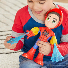 Spidey’s large 10-inch scale is easy for little hands.