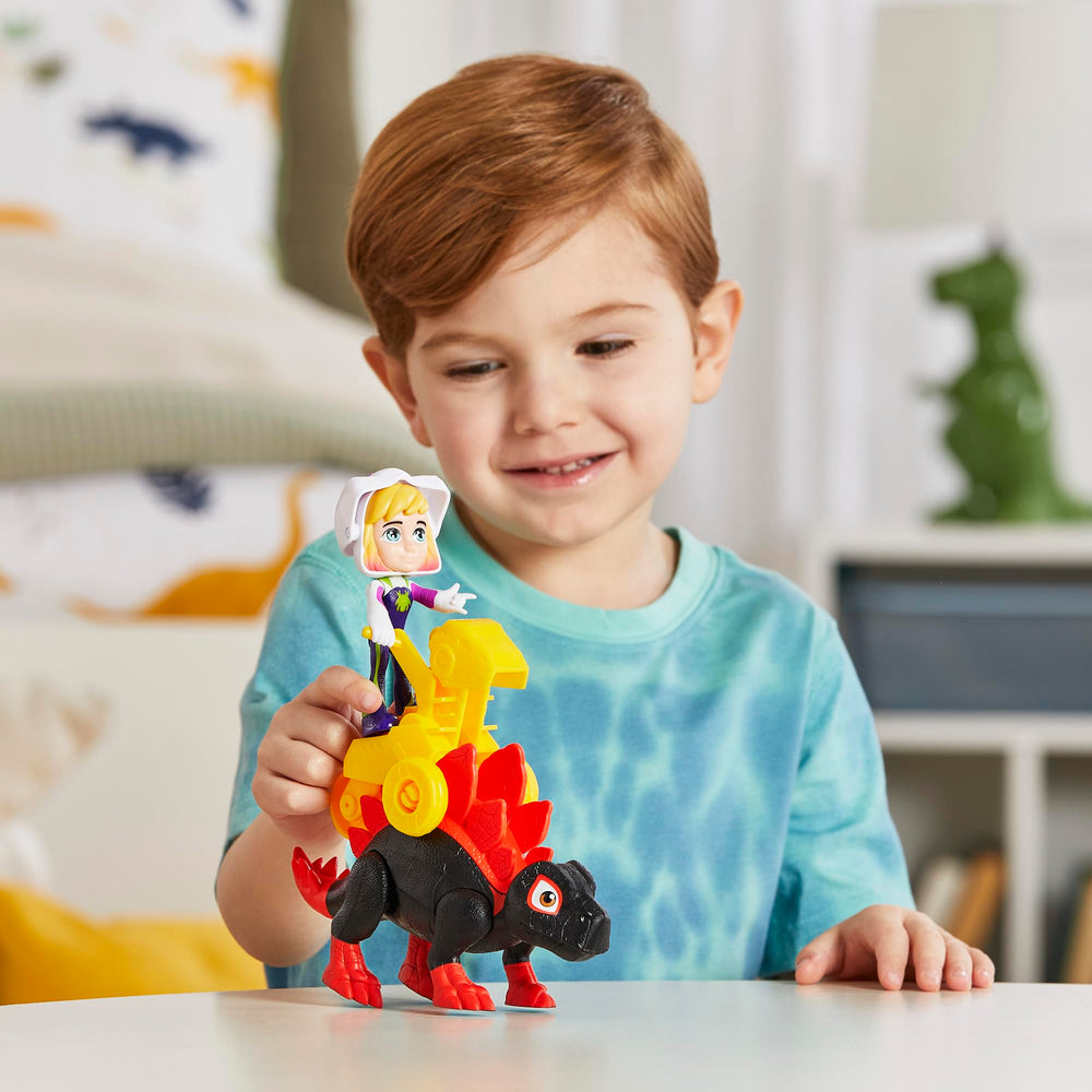 Spidey and His Amazing Friends Dino-Spin figure designed for pretend missions.
