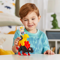 Spidey and His Amazing Friends Dino-Spin figure designed for pretend missions.