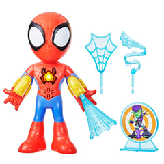 Spidey and His Amazing Friends electronic suit up figure ready for action-packed play.