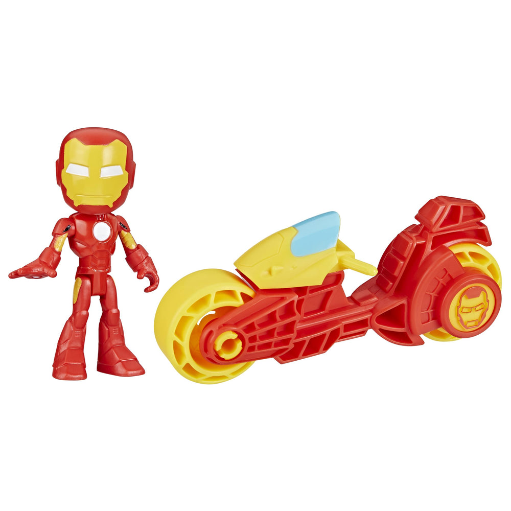 Spidey and His Amazing Friends Iron Man action figure for imaginative play.