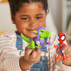 Lizard-inspired villain figure adds science-themed challenge to Dino-Webs adventures.