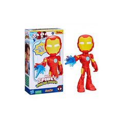 Spidey and His Amazing Friends Supersized Iron Man figure 9-inch for big imaginative play.