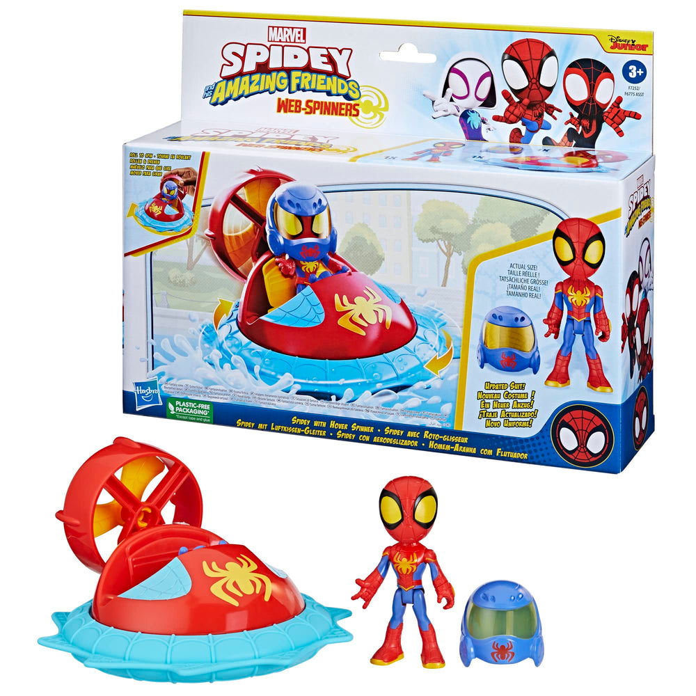 Spidey and His Amazing Friends Web-Spinners suit detail on figure
