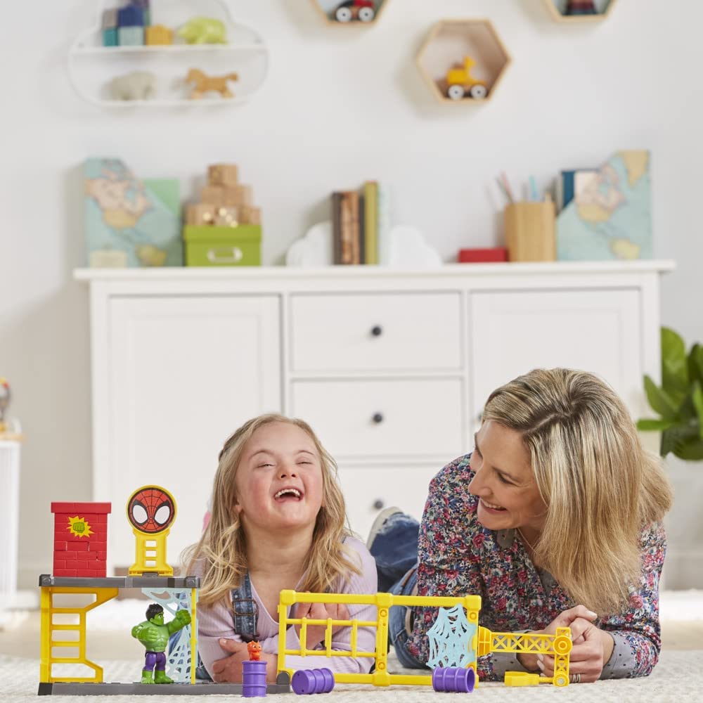 Spidey and His Amazing Friends Hulk’s Smash Yard crane highlights construction play and problem-solving