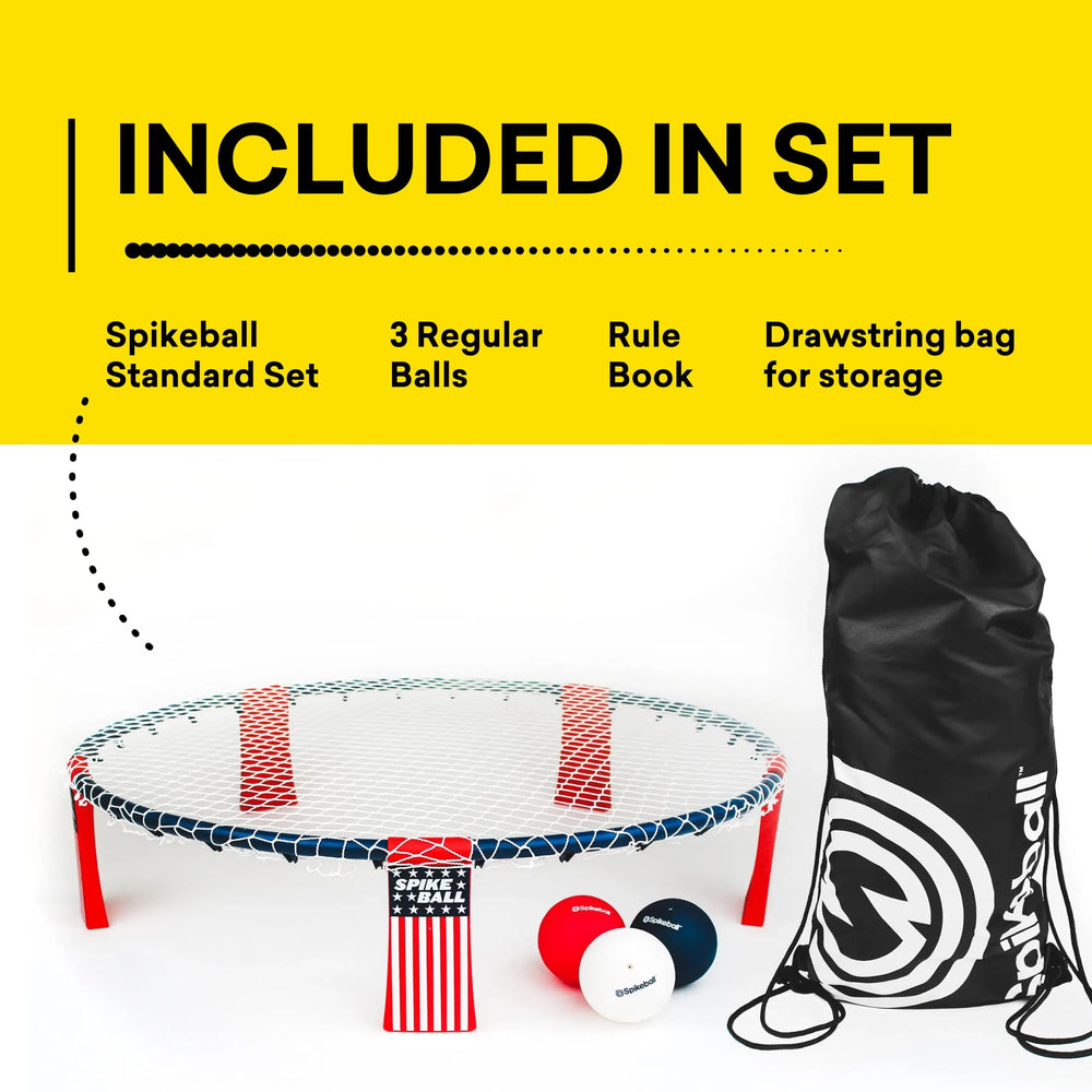 Spikeball Original Stars and Stripes rule book included for gameplay guidance