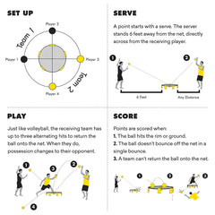 Two-pack glow balls keep games going with easy replacements.