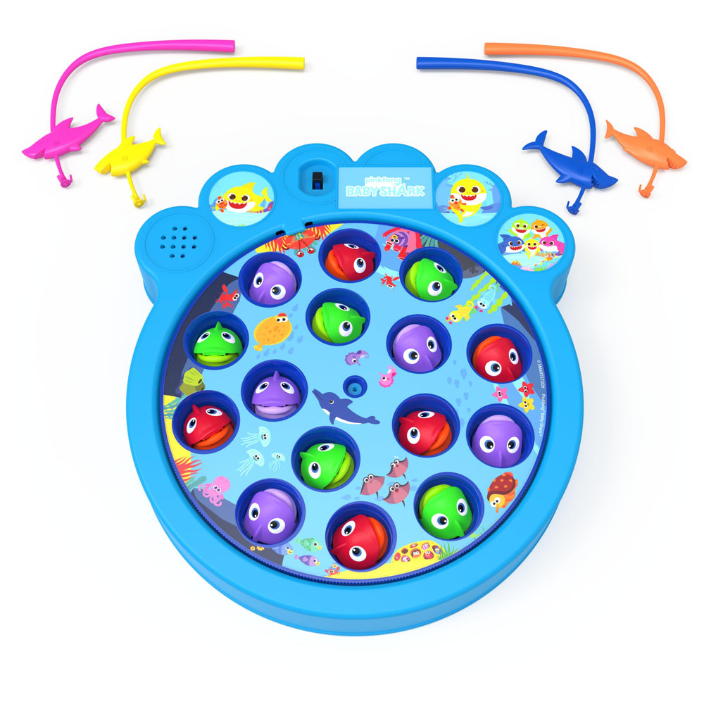 Spin Master Baby Shark Gone Fishing characters invite friendly, familiar role-play.