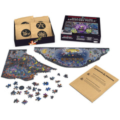 Spin Master Games DnD Build and Explore puzzle pieces close-up highlighting thick-cut quality and color