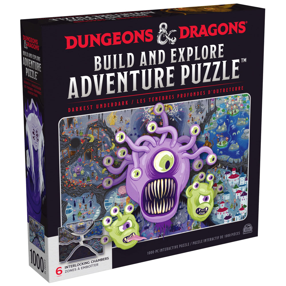 Spin Master Games DnD Build and Explore deluxe puzzle ready to glue and frame for wall decor