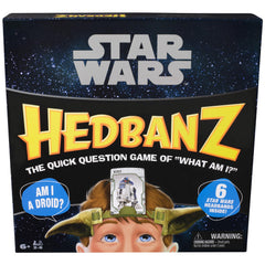 Spin Master Games Star Wars Hedbanz headbands featuring iconic characters for family game night.