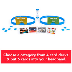 Spin Master Head's Up blockbuster movies deck sparks lively clues.