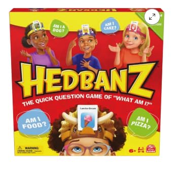 Spin Master HedBanz 3rd Edition on-headband game for quick, engaging guessing.