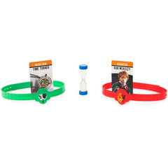 Compact box makes Hedbanz a portable gift for holidays or travel.