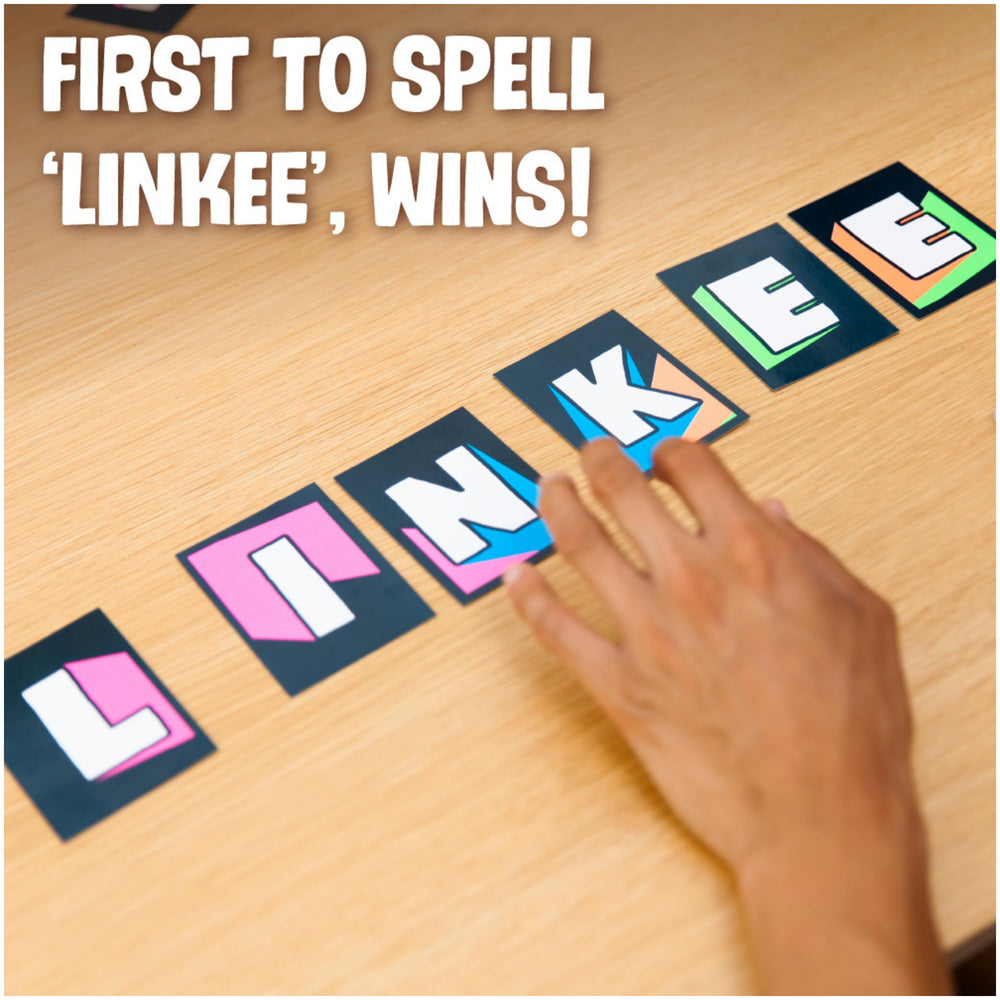 Linkee kit contents including 200 cards and card dispenser.