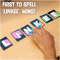 Linkee kit contents including 200 cards and card dispenser.
