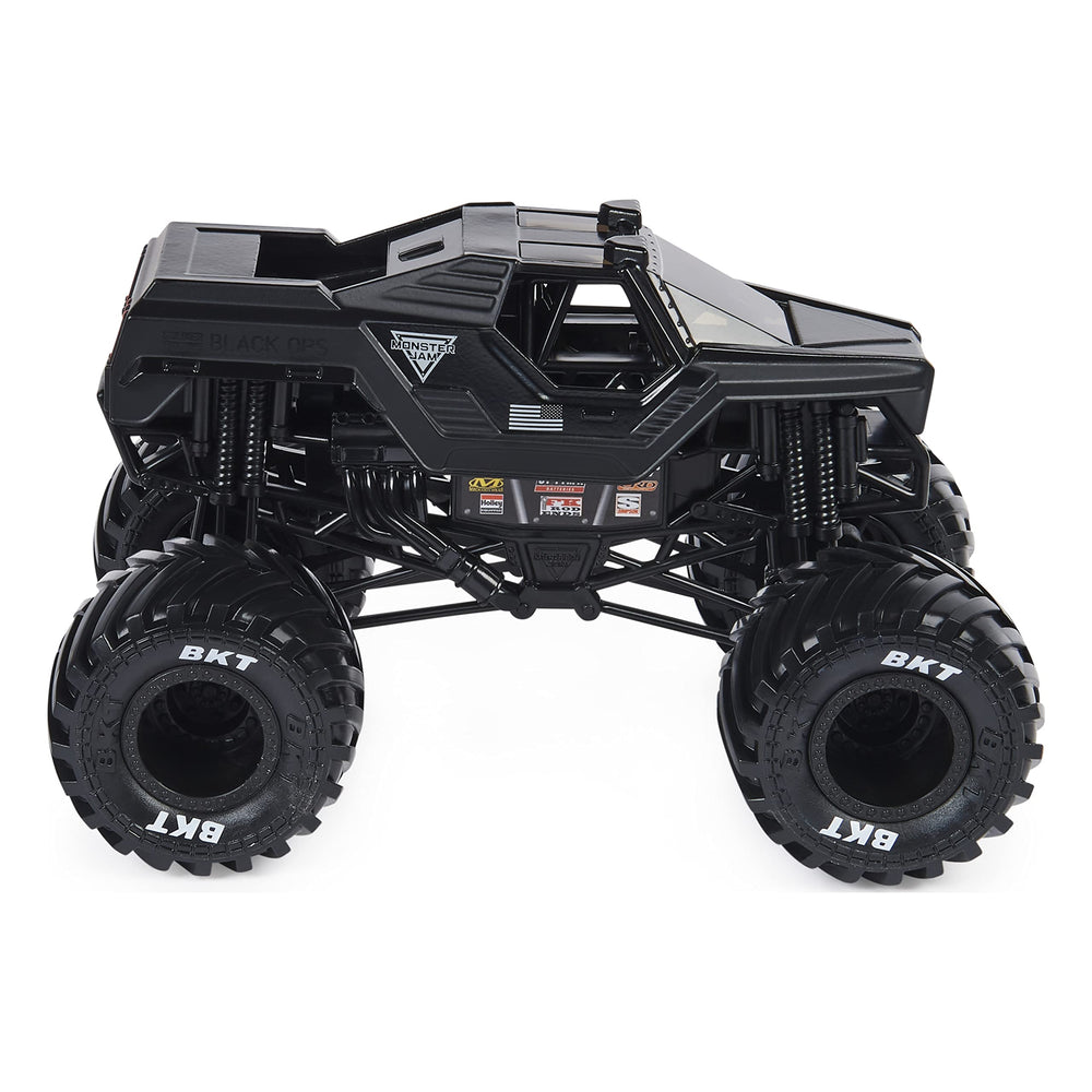 Working suspension cushions jumps for smoother Monster Jam action.