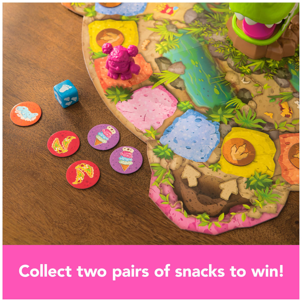 Snack-O-Saurus Rex die sparks quick rounds and laughs.