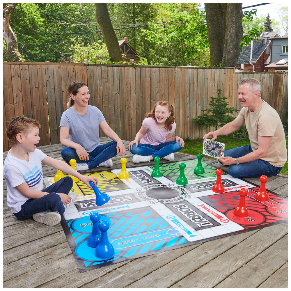 Spin Master SORRY family game night brings friends and laughter.