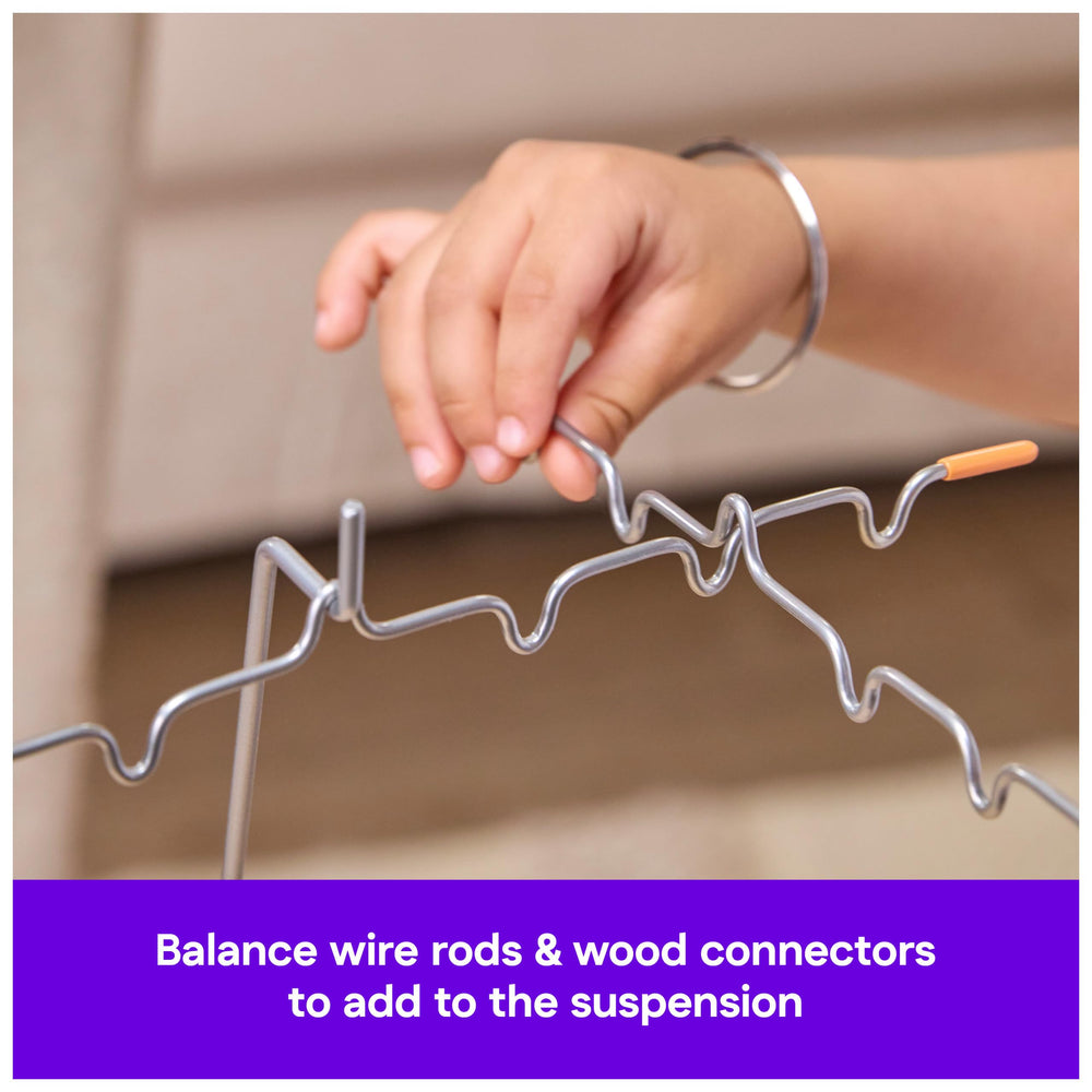 Spin Master Suspend frame rods in action invite careful stacking and strategy.