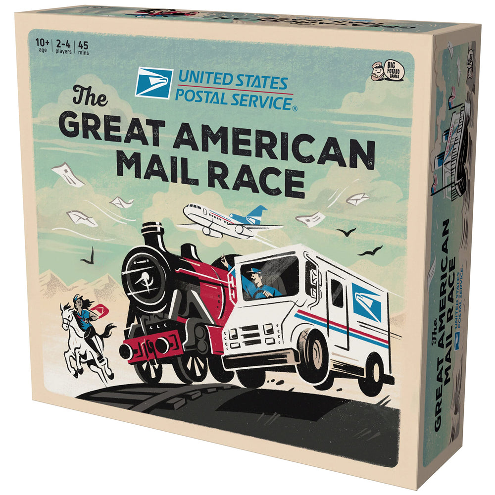 Spin Master USPS scorepad and cards keep track of progress and points.