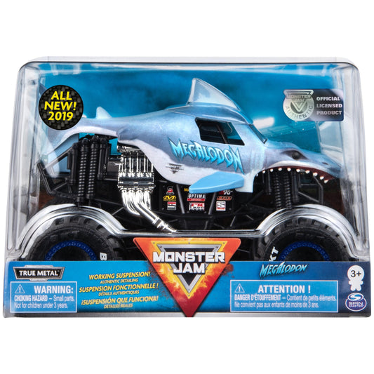Spin Master Megladon Monster Truck front view for dramatic display and play