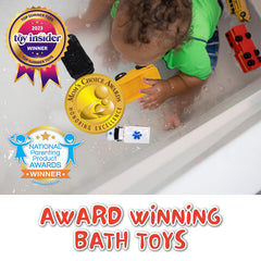 SplashEZ 6-pack bath toy set offers versatile tub play and gift-ready fun.