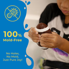 SplashEZ mold-free-bath-toys dry quickly after use for clean tubs.