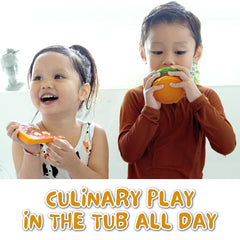 SplashEZ taco bath toy supports sensory exploration and odor-free drying