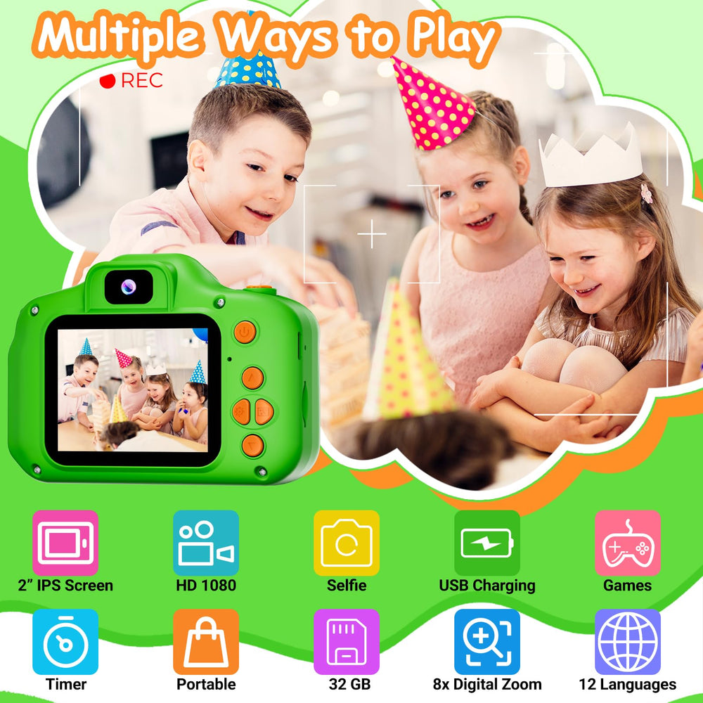 SplashNSpray Kids Camera display close-up showing vibrant screen and clarity