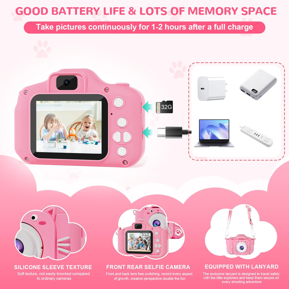 SplashNSpray camera's built-in games encourage interactive play.