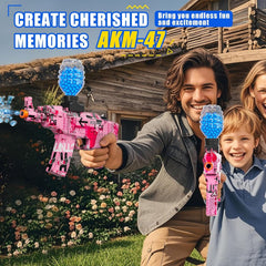 Splat Gun outdoor battle setup ready for backyard team games