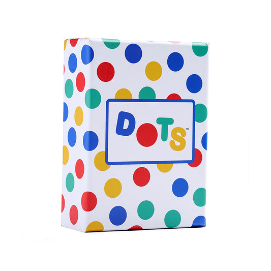 SPLENDID SHUFFLE DOTS box front shows a fast family game for 2–6 players.