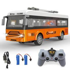 Spobot remote control bus front view shows durable ABS and metal build
